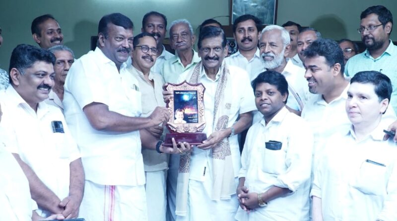 കേരള കോൺഗ്രസ്സ് ജില്ലാ നേതൃത്വം പി.ജെ.ജോസഫിനെ ആദരിച്ചു.