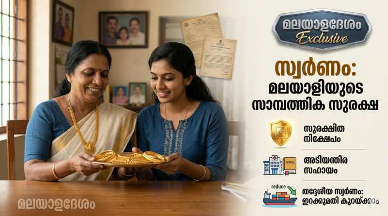സ്വർണം: സാധാരണക്കാരന്റെ സ്വന്തം ‘ഷെയർ മാർക്കറ്റ്’! ഇറക്കുമതി കുറയ്ക്കാൻ വേണ്ടത് വിലക്കുകളല്ല, ഉള്ള സ്വർണം പ്രയോജനപ്പെടുത്താനുള്ള വഴികളാണ്.